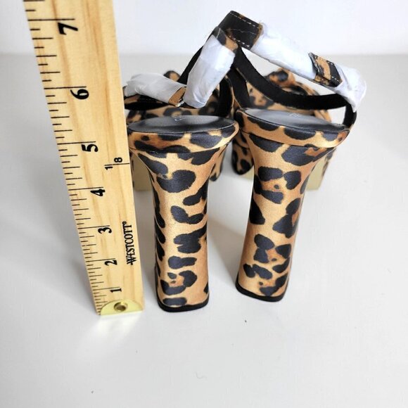 RAMPAGE Platform Dress Heels Leopard | Womens US 7.5 - Picture 6 of 16